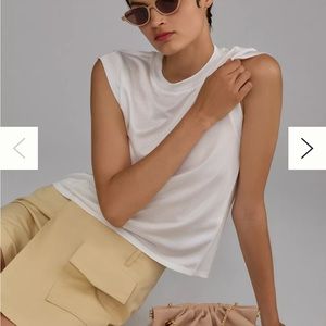 Anthropologie shine muscle tee